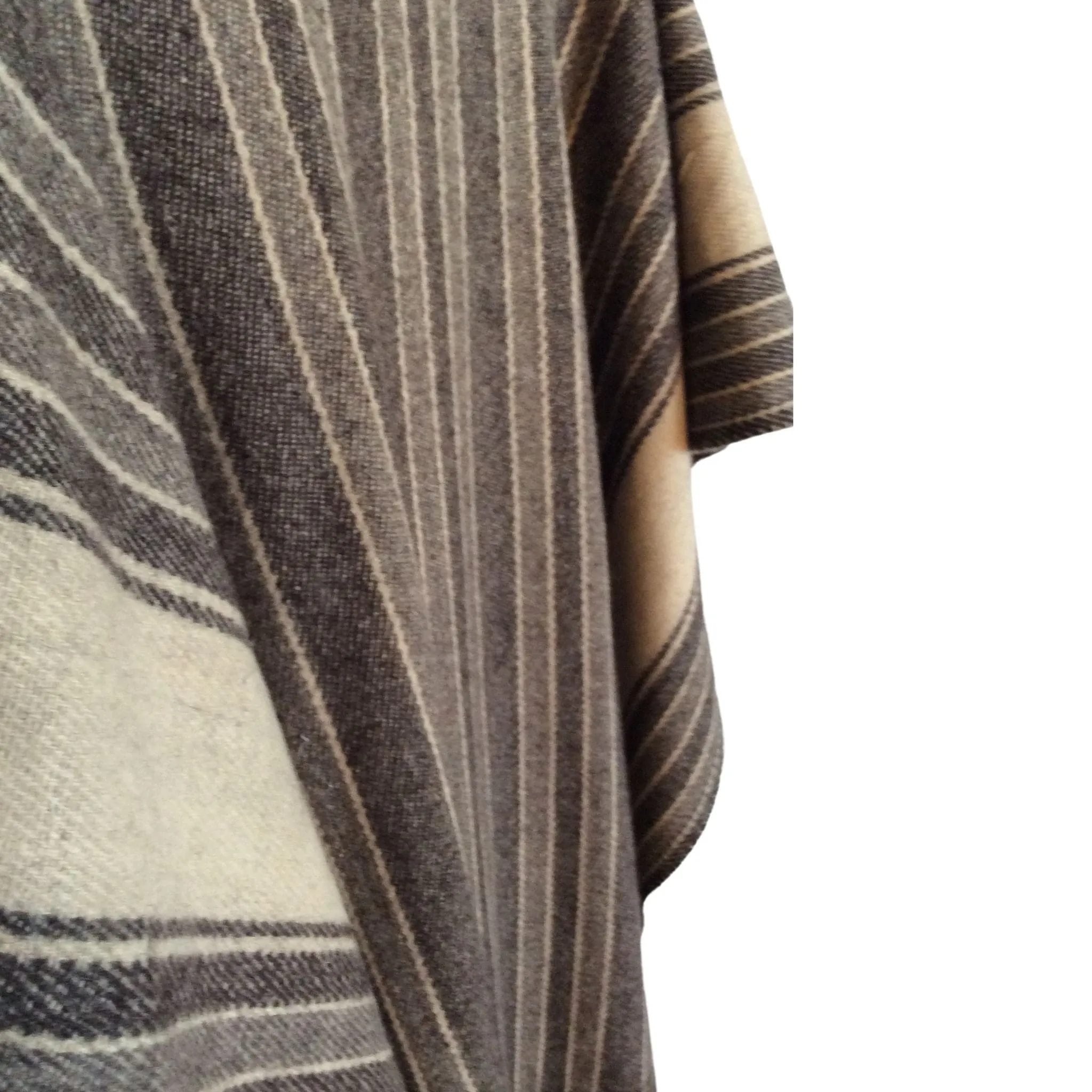 Vintage Striped Poncho