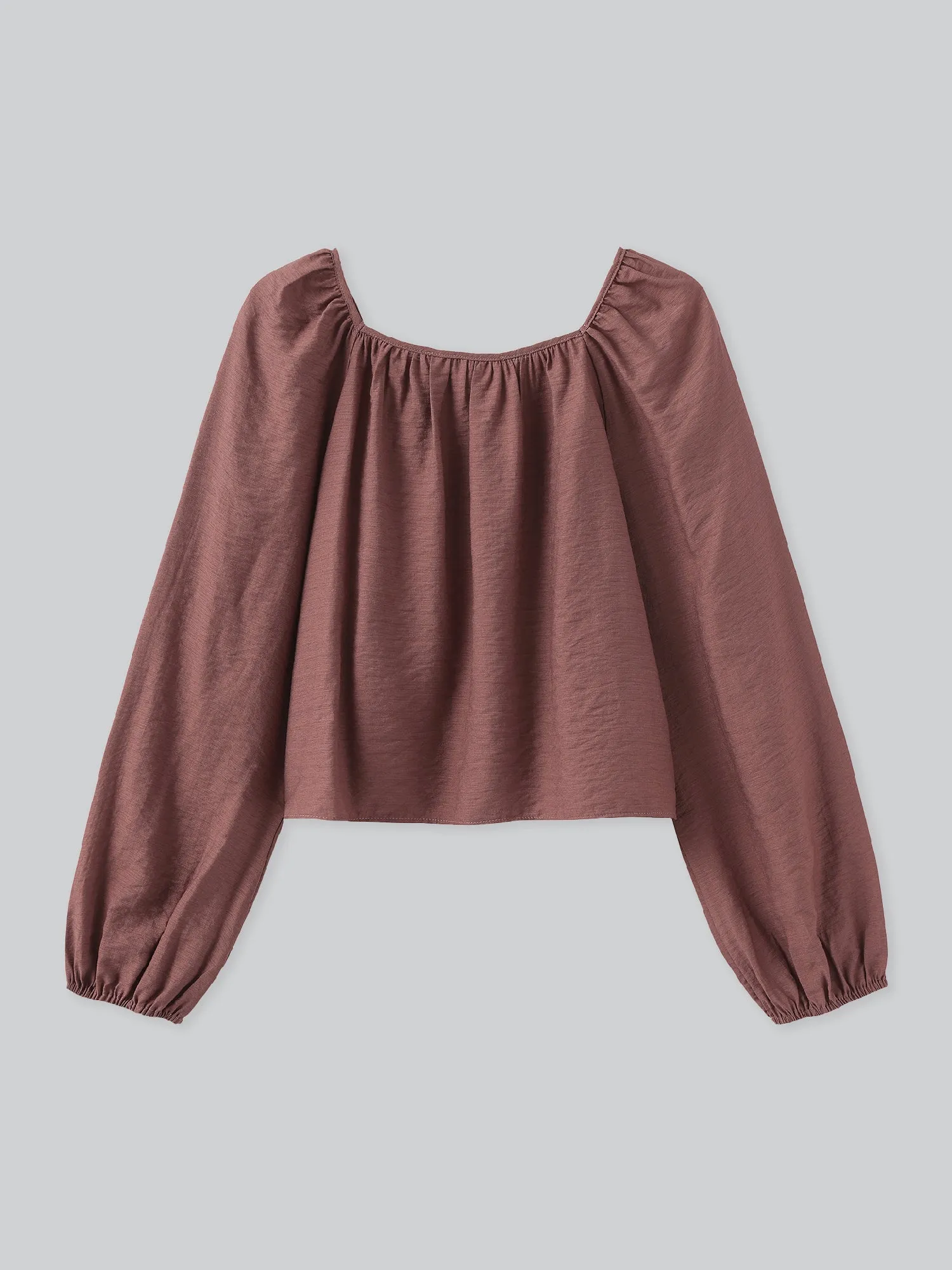 Violette Square Neck Buttoned Blouse