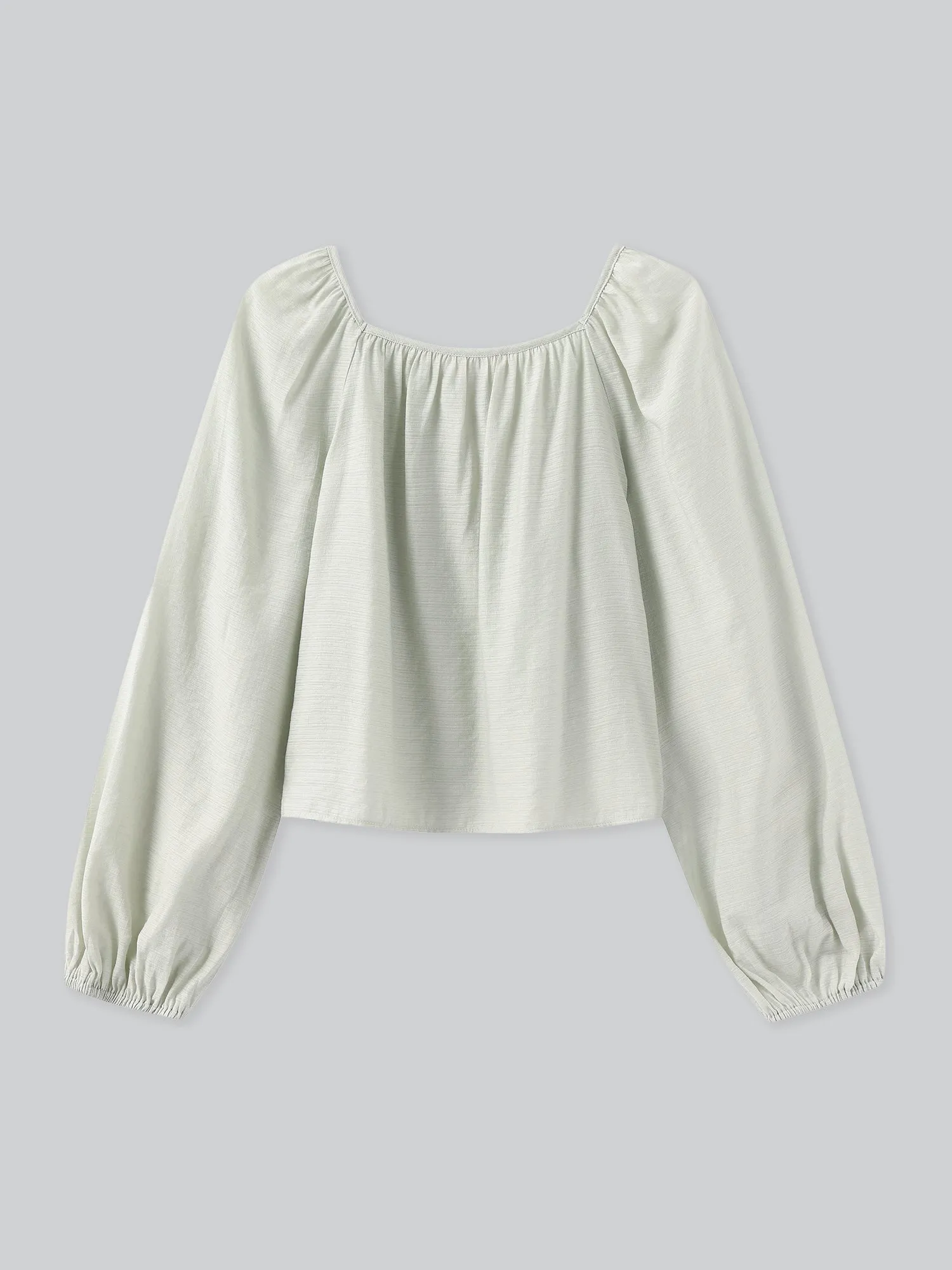 Violette Square Neck Buttoned Blouse