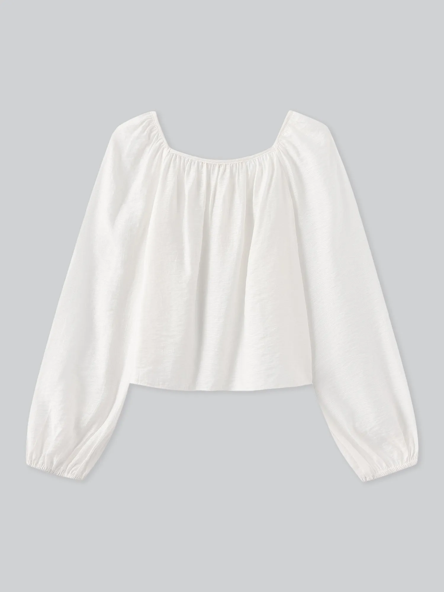 Violette Square Neck Buttoned Blouse