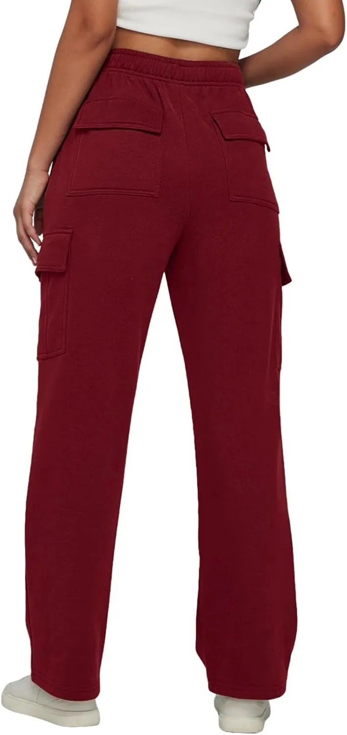 Women's Linen Blend Summer Casual Loose Pants Elastic Waisted Baggy Stretchy Loose Fit Trouser Trendy