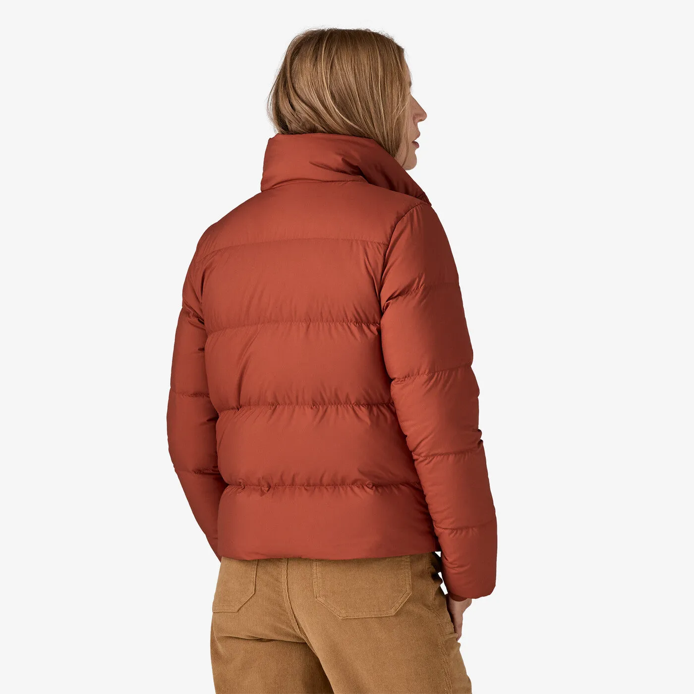 Women's Silent Down Jacket - Burnished Red
