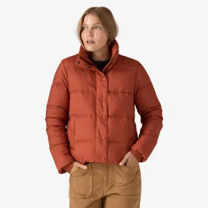 Women's Silent Down Jacket - Burnished Red