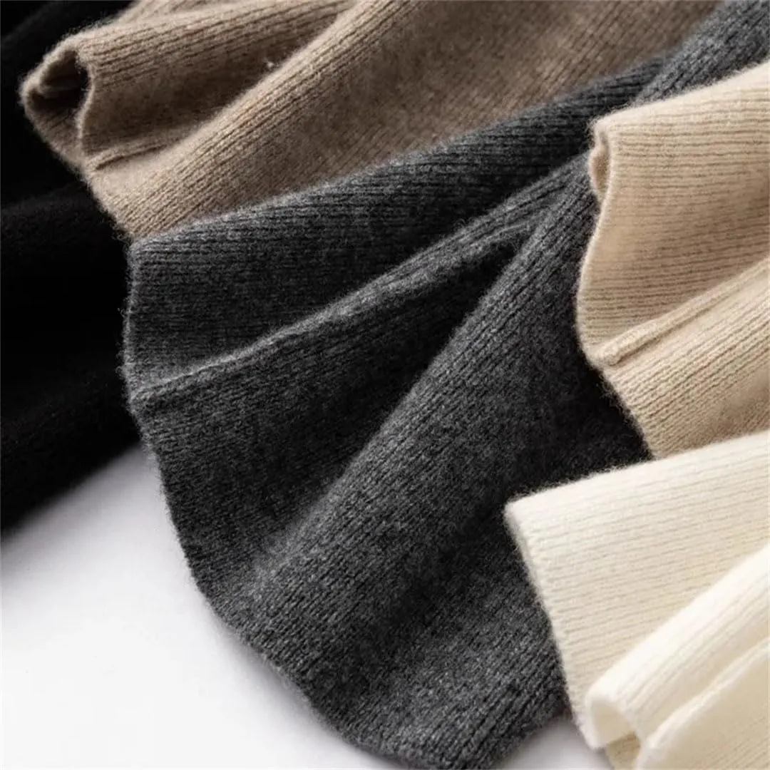 Women's Winter Knitted Harem Pants High Waist Drawstring Loose Warm Wear Trousers